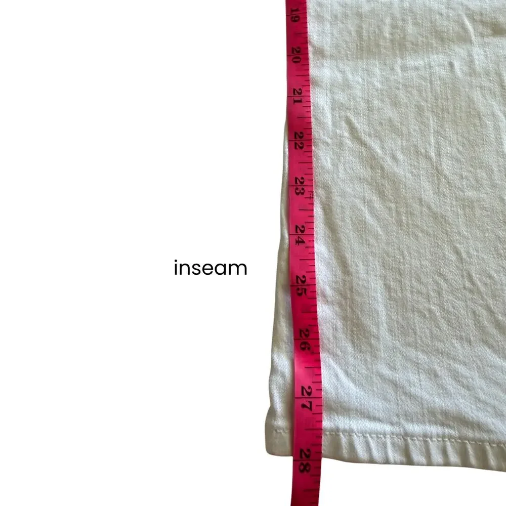Joes Jeans The Mia High Rise Wide Leg Jeans Womens 29 White 28 Inseam Preowned